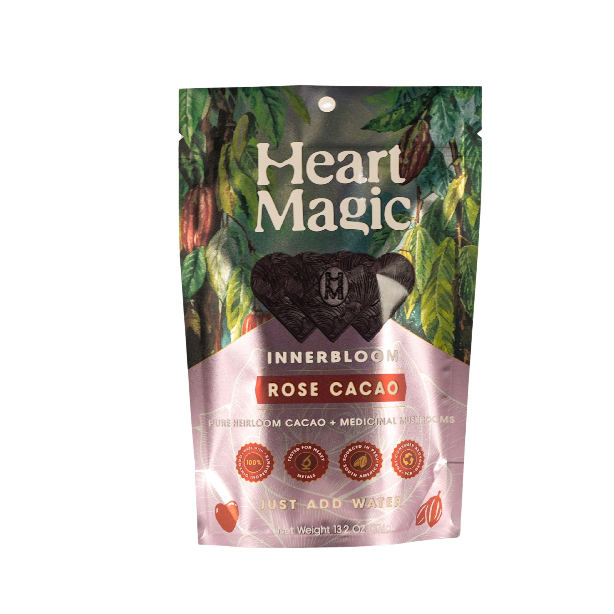 Heart Magic Innerbloom Rose Cacao pouch, just add water