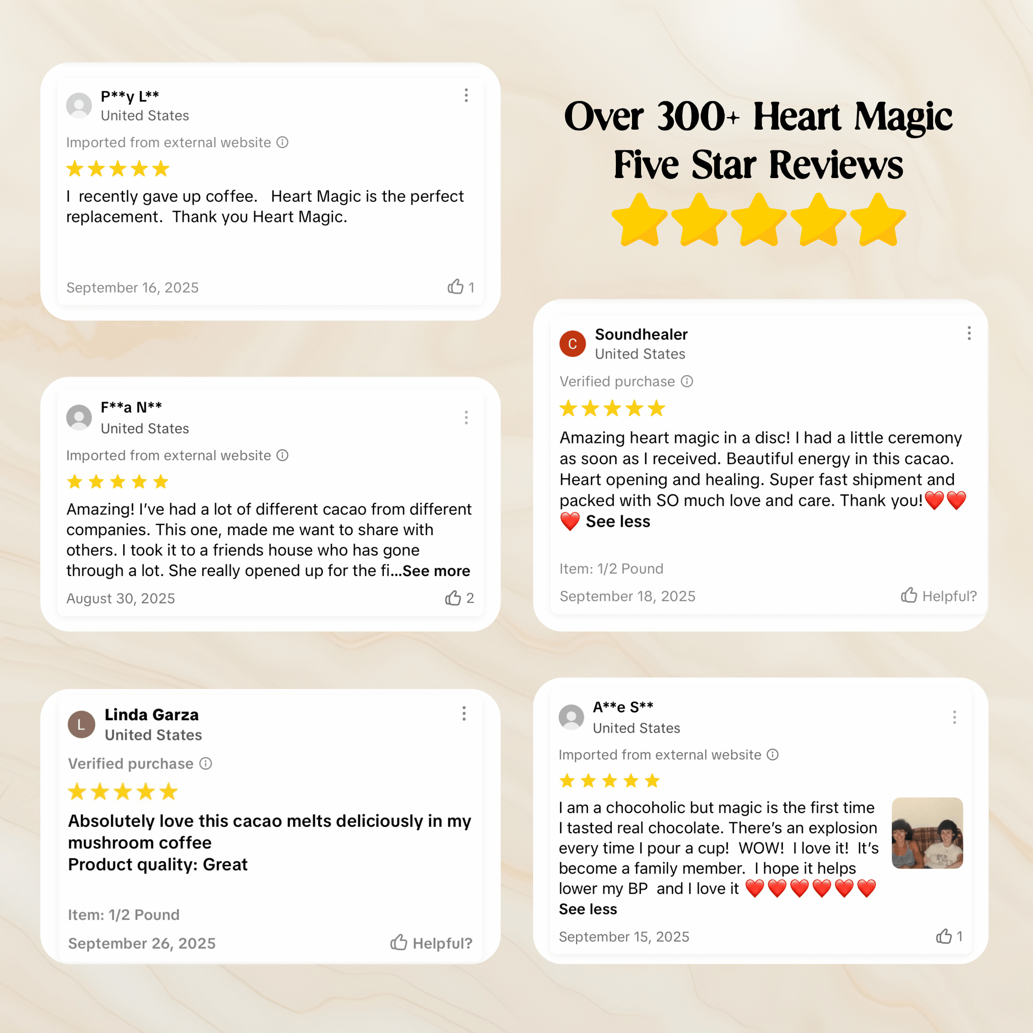 Tropical Desert Cacao Discs - Heart Magic